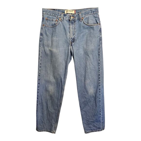 Vintage Levis 550 Jeans Mens 34x32 Blue Denim Relaxed Fit 5 Pocket Straight Leg - Picture 1 of 14